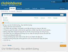 Tablet Screenshot of chobinhduong.com.vn